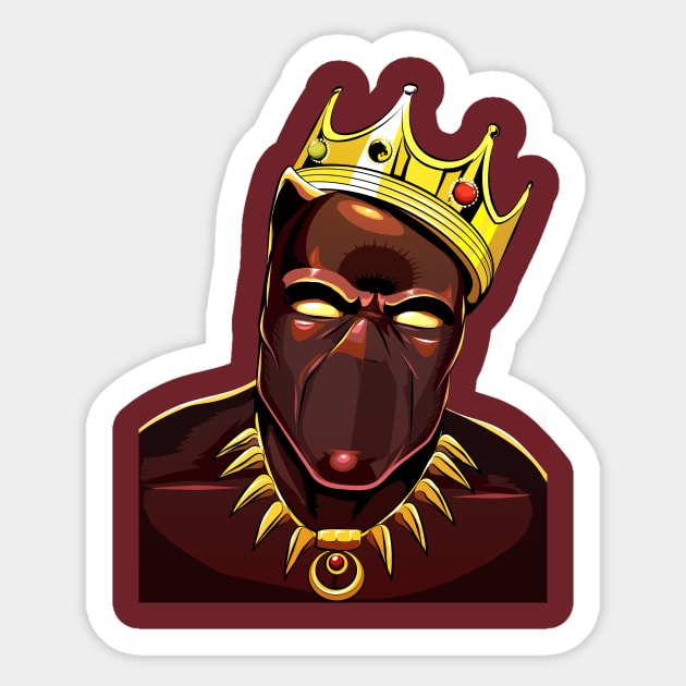 Notorious K.I.N.G Sticker by amodesigns